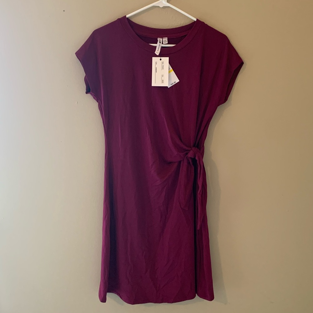 Maroon Above the Knee Dress